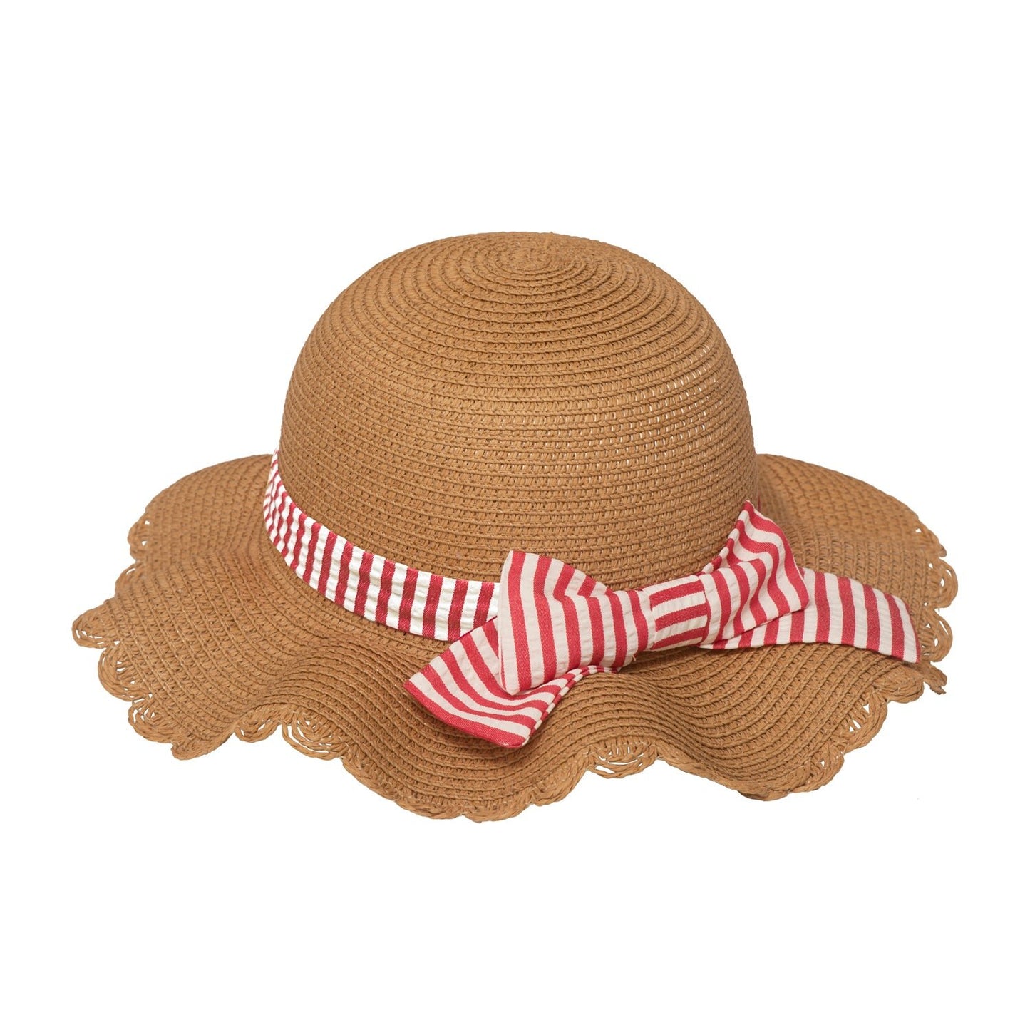 Scalloped Straw Sun Ha