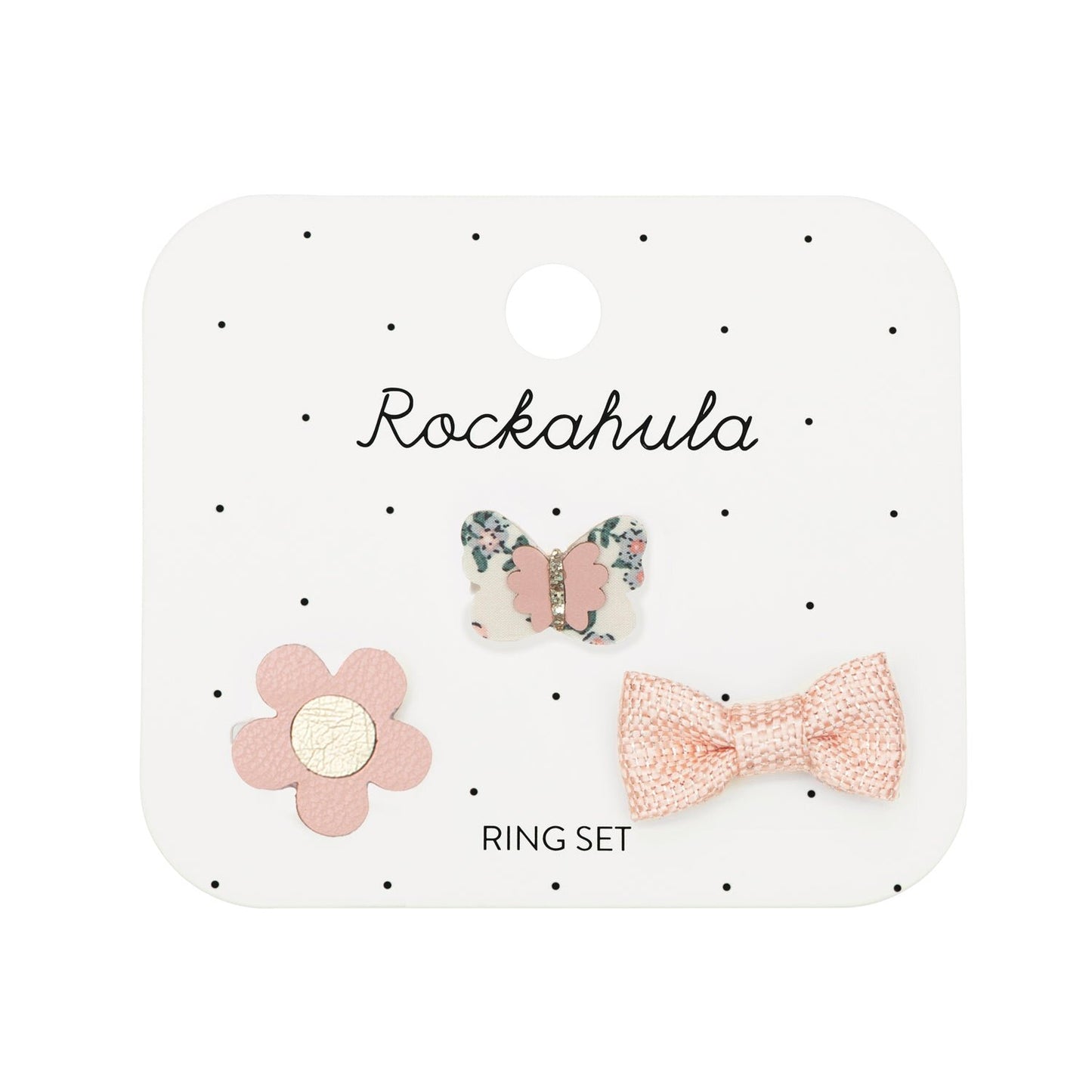 Conjunto de 3 anéis Flora Butterfly da Rockahula kids
