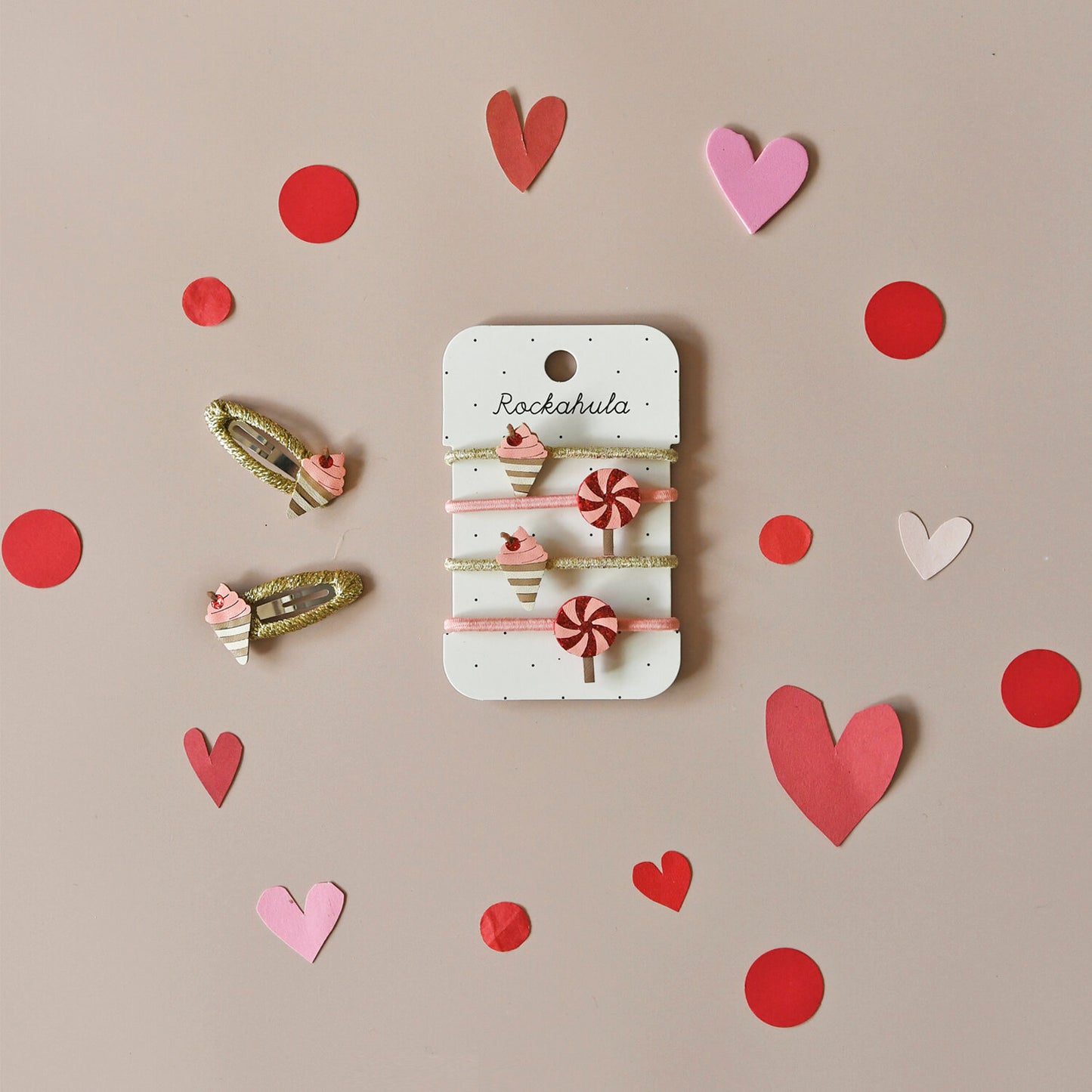 Conjunto de 2 Ganchos Very Cherry Ice Cream da Rockahula Kids