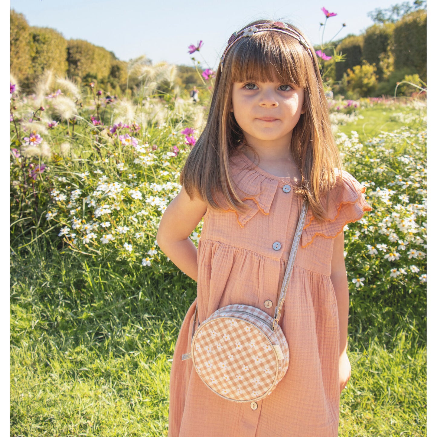 Mala Tiracolo Redonda Daisy Gingham da Rockahula Kids