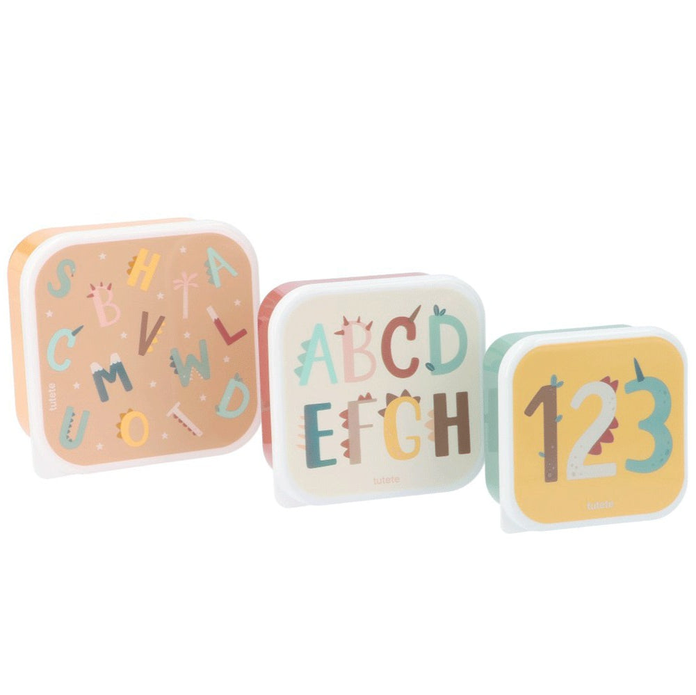 3 Lancheiras Funny Letters da Tutete