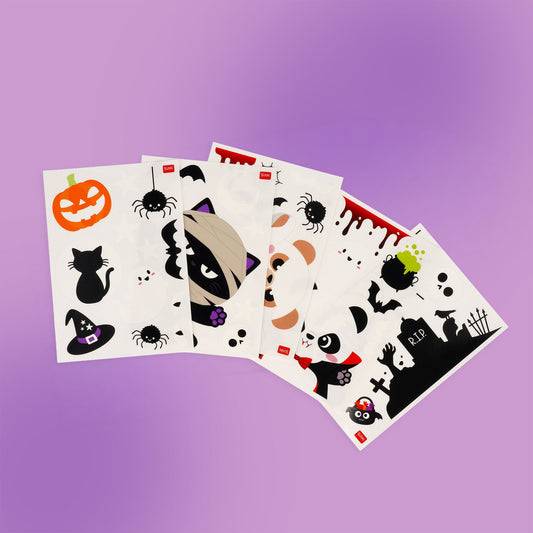 40 Stickers Estáticos para Janela Abóbora Halloween – Windo-Wow | Legami