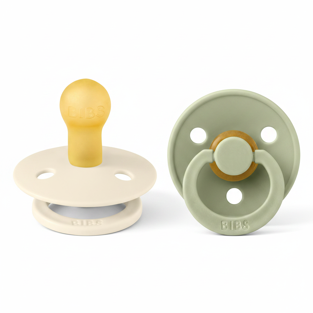 Chupetas BIBS Colour 2 Pack Ivory/Sage | bibs-chupeta-colour-ivory-sage-lollakids