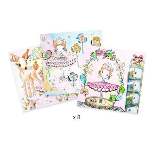 Desenhos para Colorir com Aberturas | A Bailarina Pupi