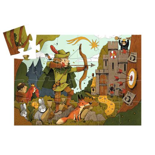 Caixa em forma de silhueta, pensada para guardar o puzzle e decorar o quarto da criança.