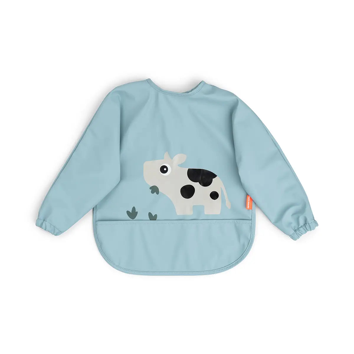 Babete de Mangas com Bolso Tiny Farm Azul da Done by Deer