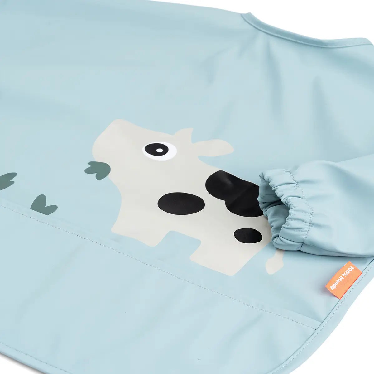 Babete de Mangas com Bolso Tiny Farm Azul da Done by Deer
