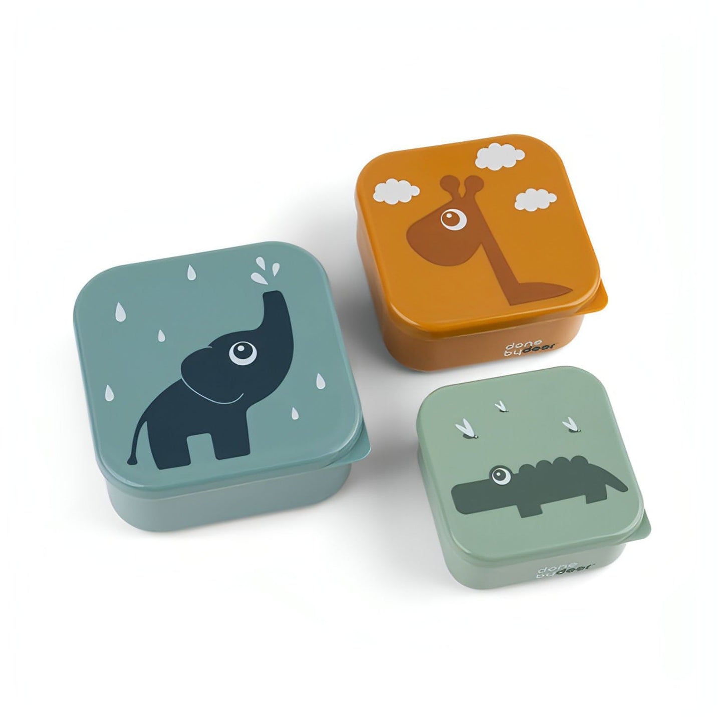Conjunto 3 Lancheiras Deer Friends Azul