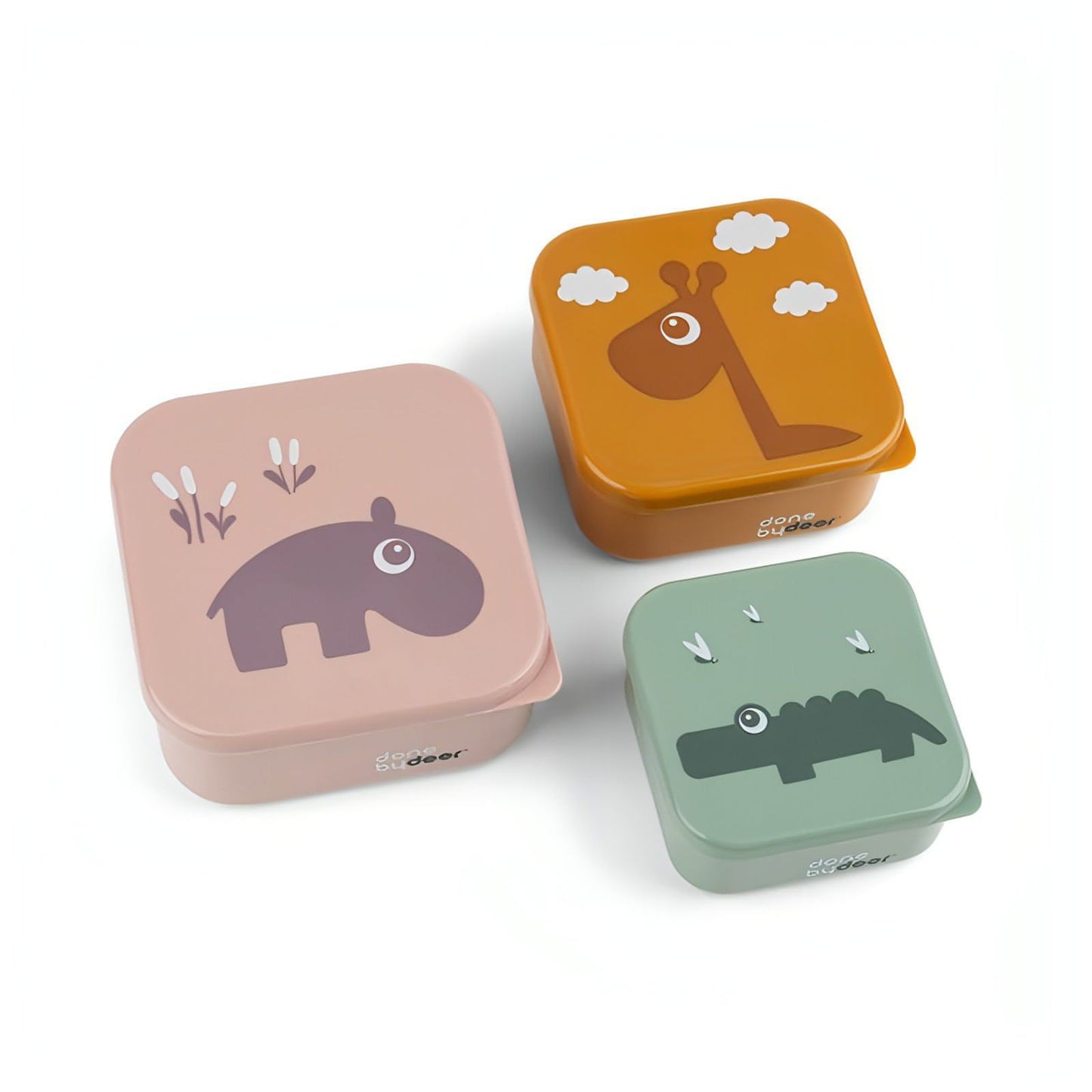 Conjunto 3 Lancheiras Deer Friends Powder