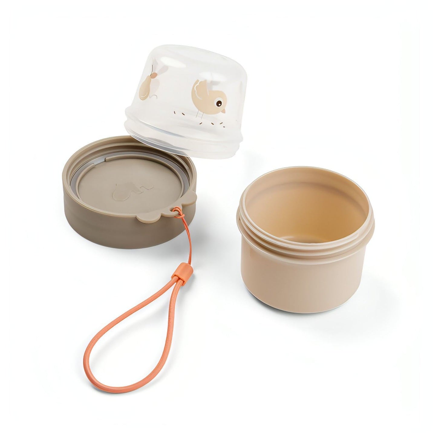 Recipiente Snacks To-go Birdee Bege