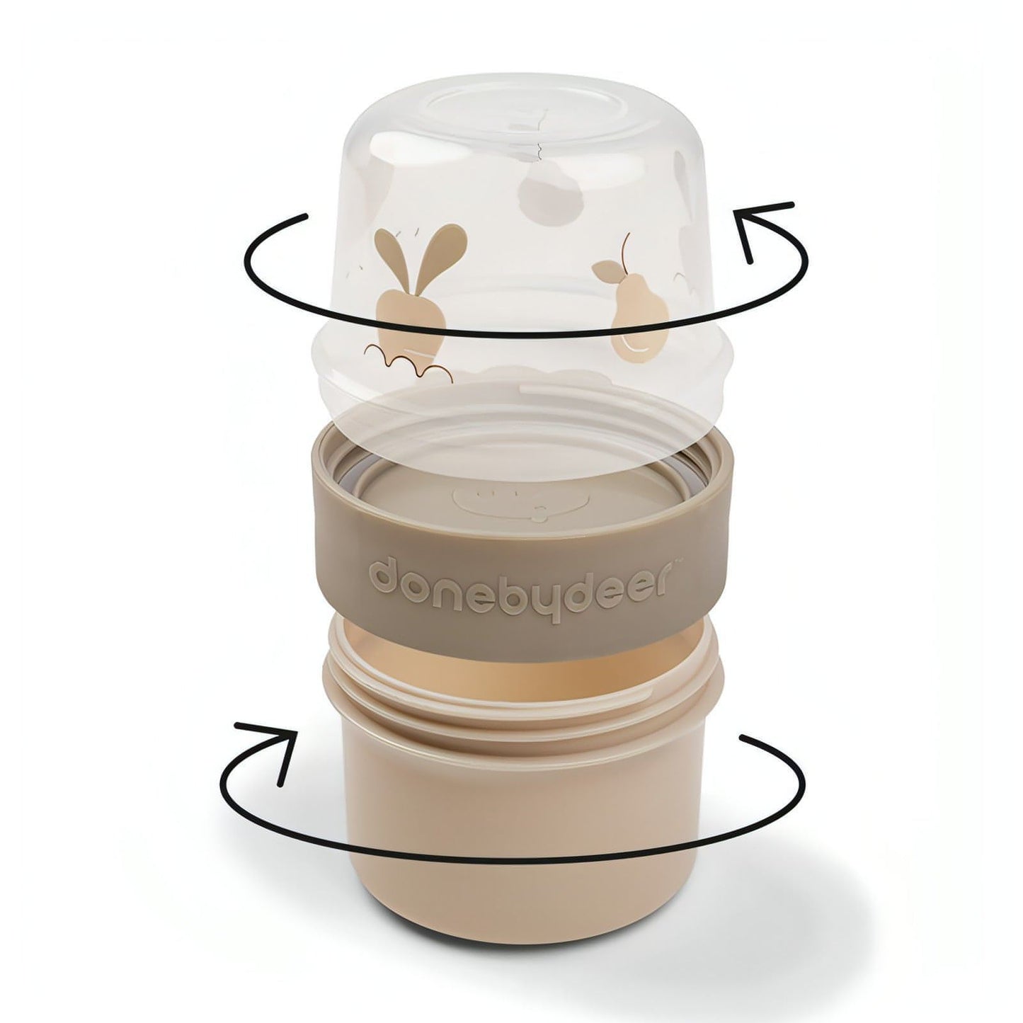 Recipiente Snacks To-go Birdee Bege