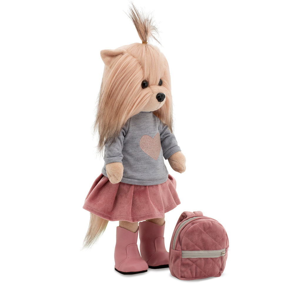 Caixa de oferta da peluche Lucky Yoyo Urban Style rosa e cinzento, Orange Toys | orange-toys-peluche-lucky-doggy-rosa-cinzento-lollakids