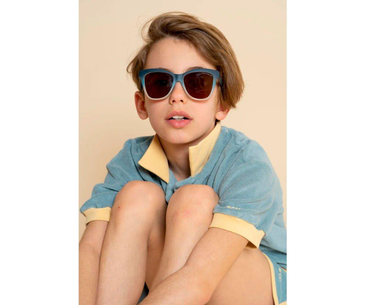 Óculos de Sol Junior ( 9-14 ) Desert Teal Ombre Polarizados Wayfarer