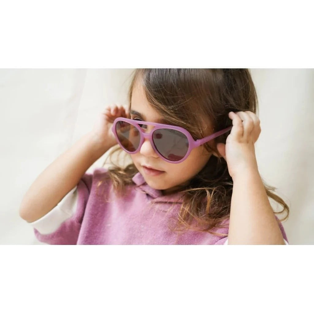 Óculos de Sol Aviador Polarizados Mauve Rose (3-8 anos)