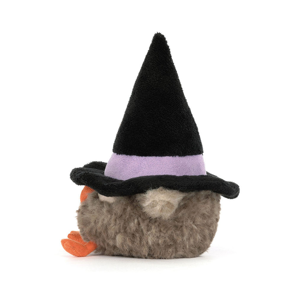 Jellycat Heccaty Hootnightly coruja peluche vista lateral direita