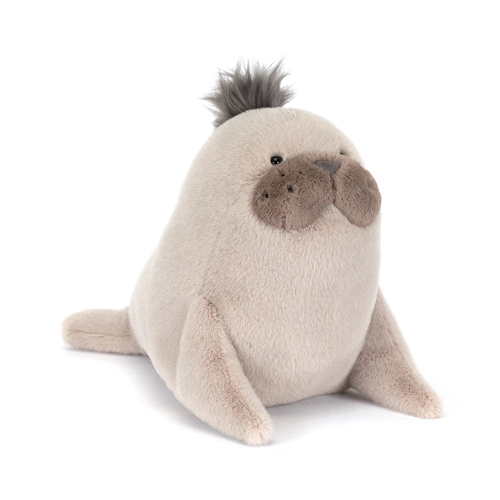 Peluche Jellycat Leão Marinho Roarwell de frente | jellycat-peluche-leao-marinho-roarwell-lollakids