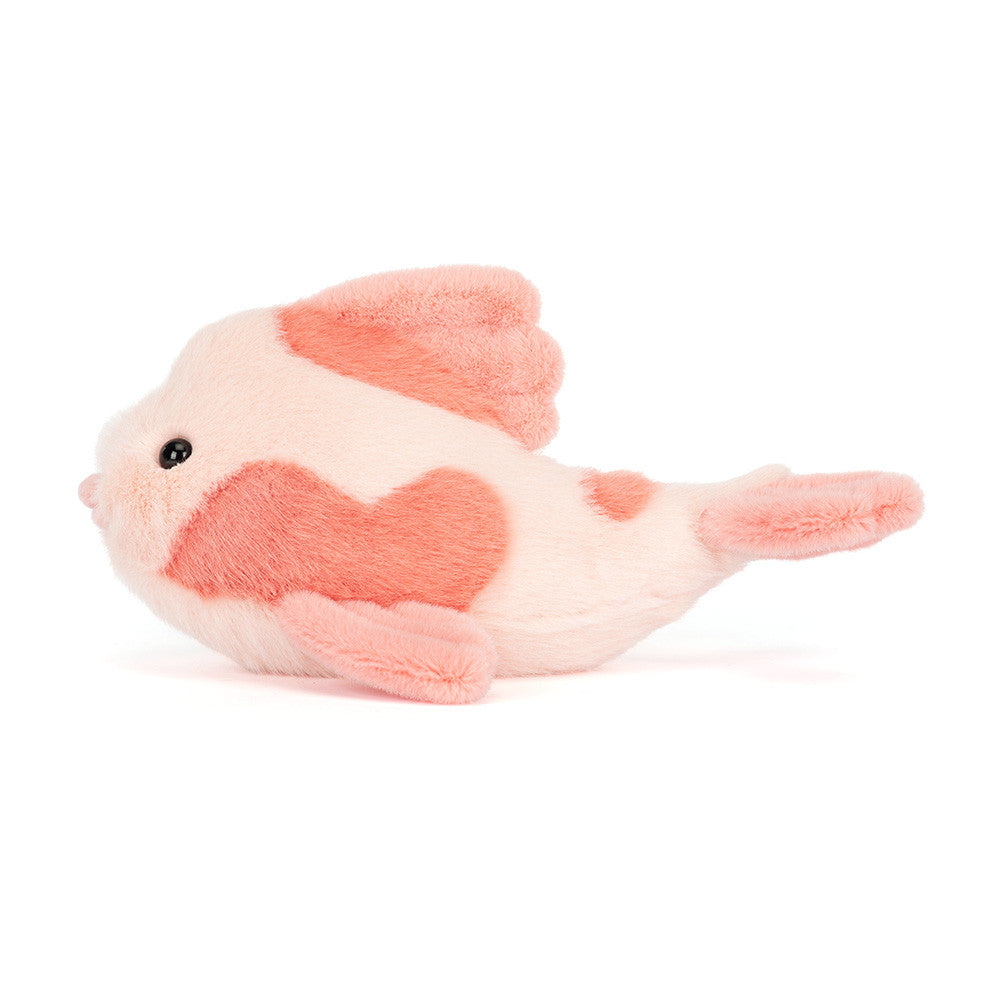 Pormenor das escamas e cores do peluche Jellycat Peixe Fancy Carp | jellycat-peluche-peixe-fancy-carp-lollakids