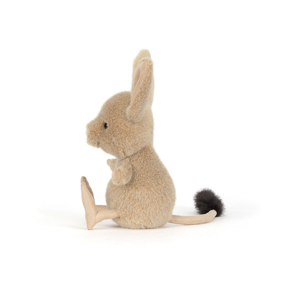 Peluche Jellycat Jerboa pormenor das orelhas e cauda