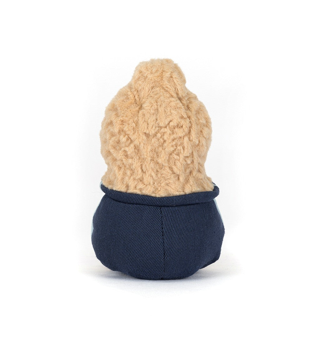Peluche Jellycat Amuseables Amendoim Estudante de costas | jellycat-amuseables-amendoim-estudante-lollakids