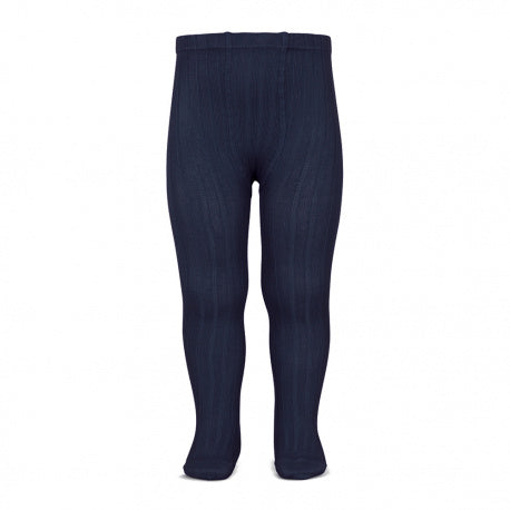 Collants Canelados Azul Marinho