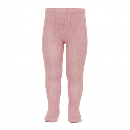 Collants Canelados Rosa Velho