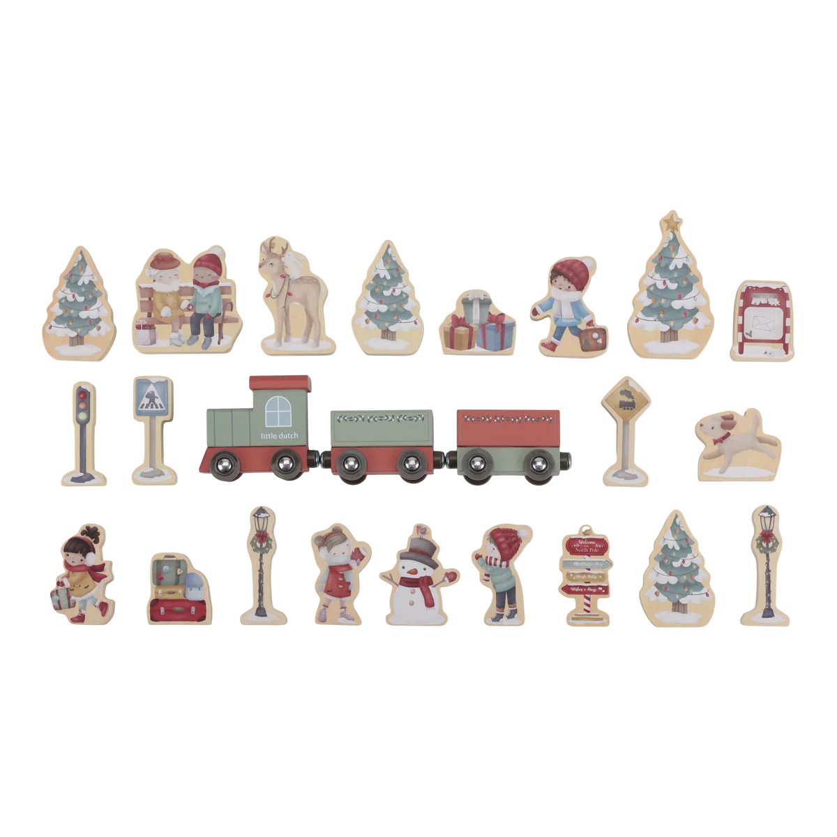Calendário de Advento Comboio de Natal Little Dutch