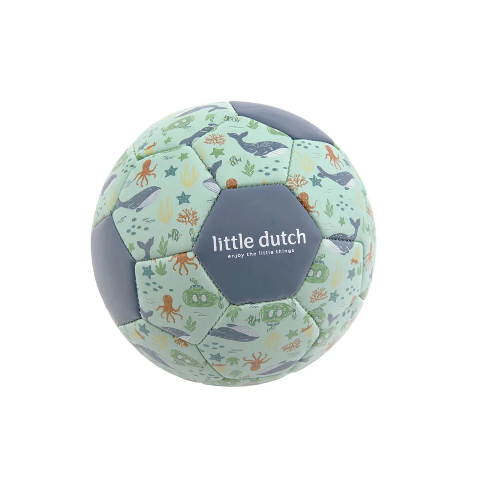 Mini bola criança Ocean World azul 16 cm