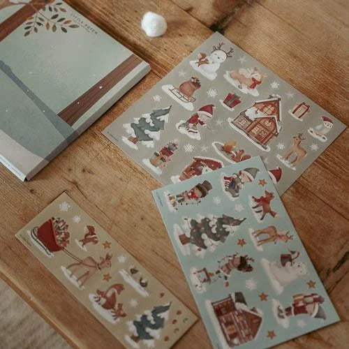 Conjunto de 60 Autocolantes de Natal da Little Dutch