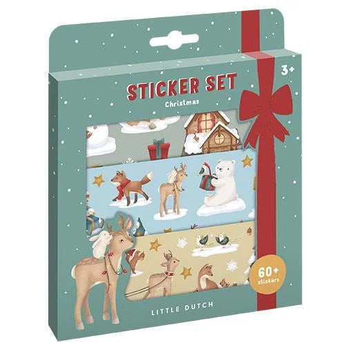 Conjunto de 60 Autocolantes de Natal da Little Dutch
