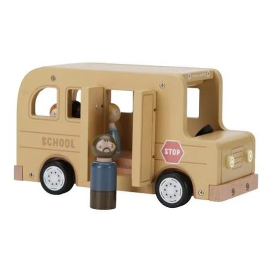 Autocarro Escolar com Bonecos Little Dutch, vista lateral | little-dutch-autocarro-escolar-bonecos-lollakids