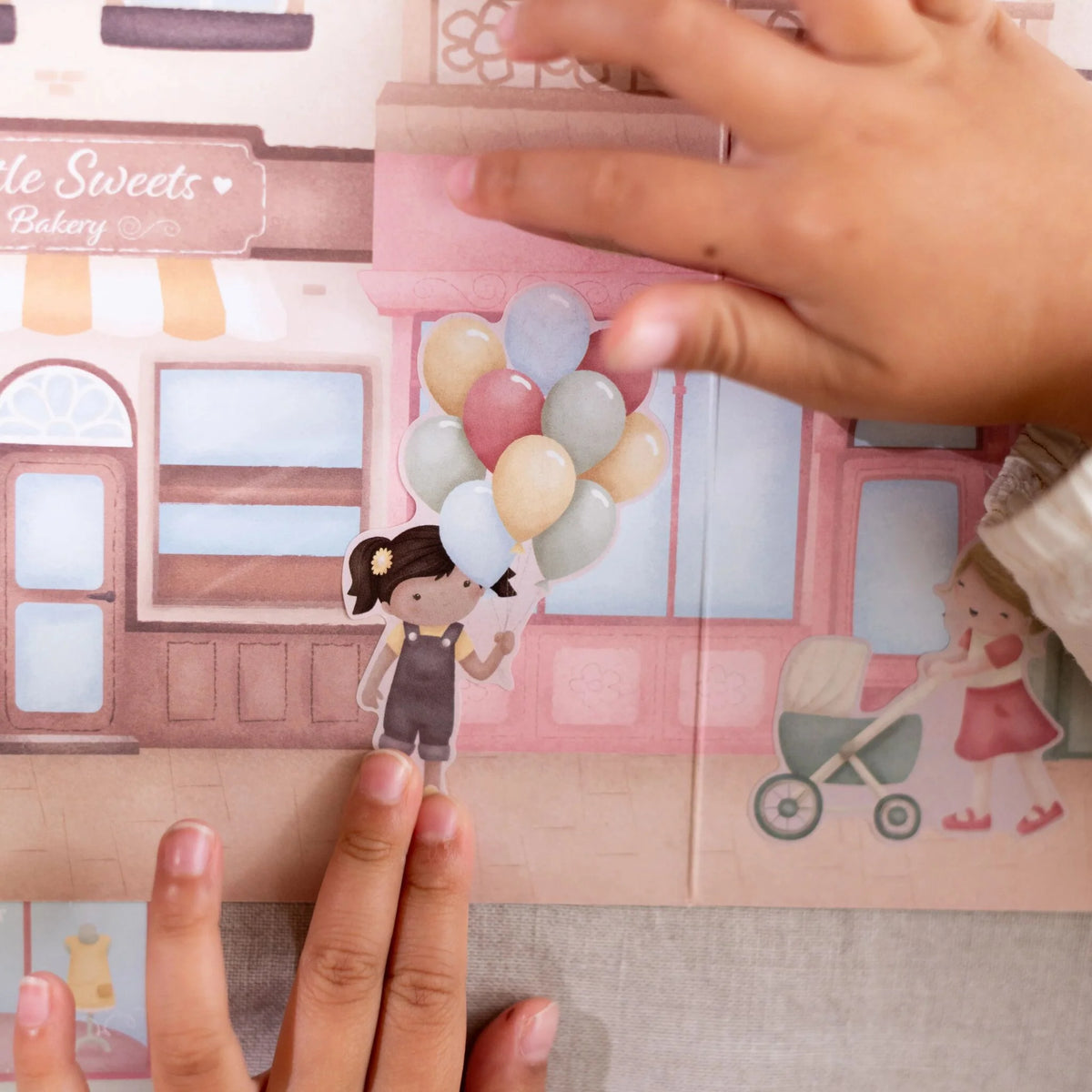 Autocolantes Rosa's Shopping Little Dutch, vista geral | little-dutch-autocolantes-rosas-shopping-lollakids