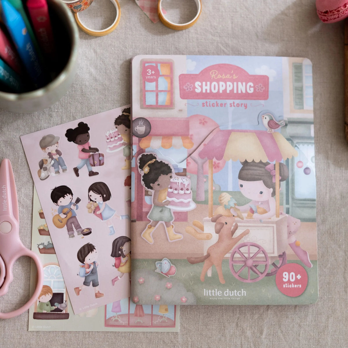 Autocolantes Rosa's Shopping Little Dutch, página de exemplo | little-dutch-autocolantes-rosas-shopping-lollakids