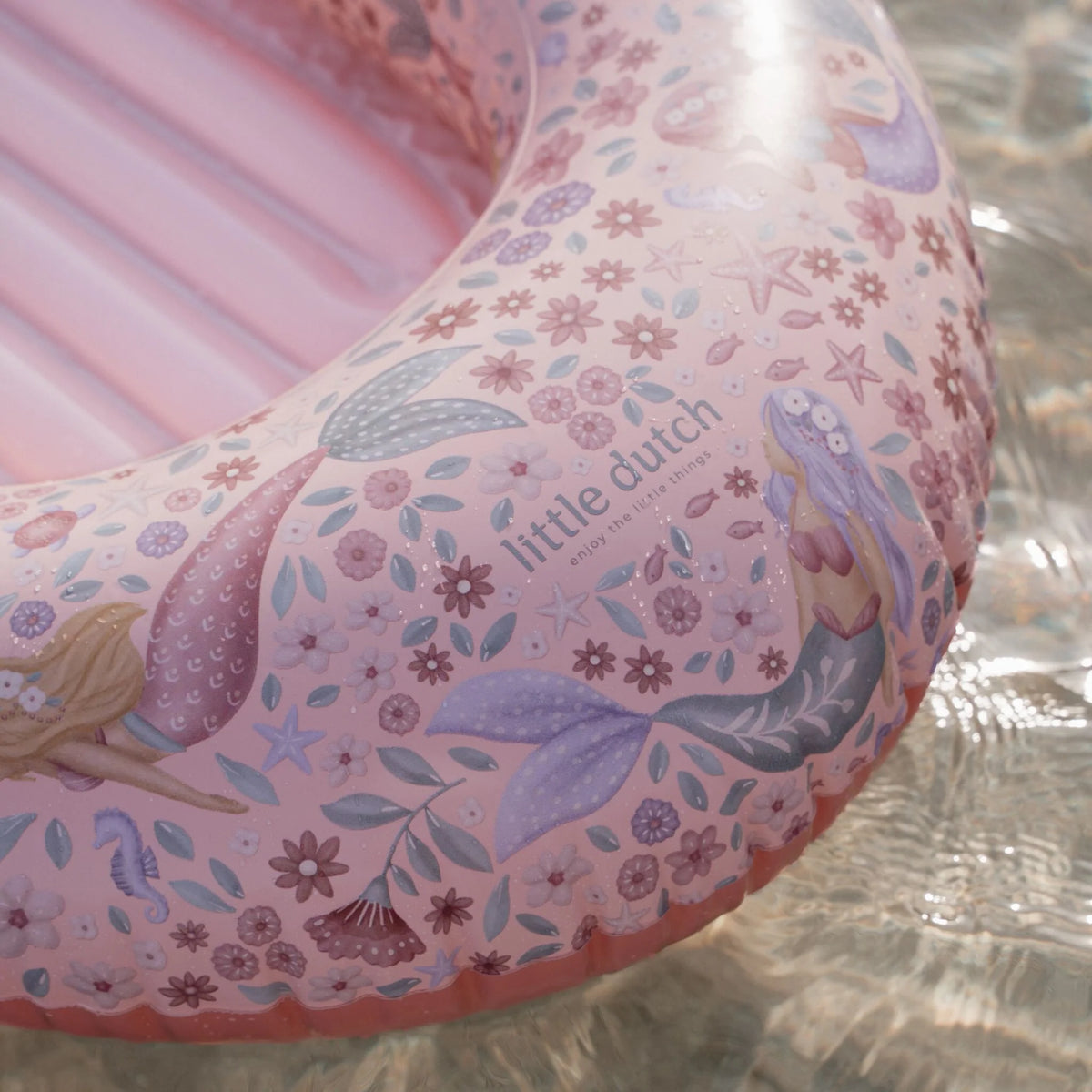 Barco Insuflável Dreamy Mermaid Little Dutch, vista lateral | little-dutch-barco-insuflavel-dreamy-mermaid-lollakids