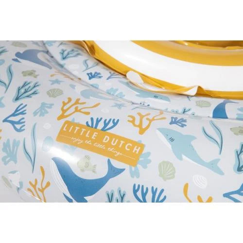 Bóia Insuflável para Bebés Blue Ocean Dreams da Little Dutch