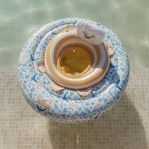 Bóia Insuflável para Bebés Blue Ocean Dreams da Little Dutch