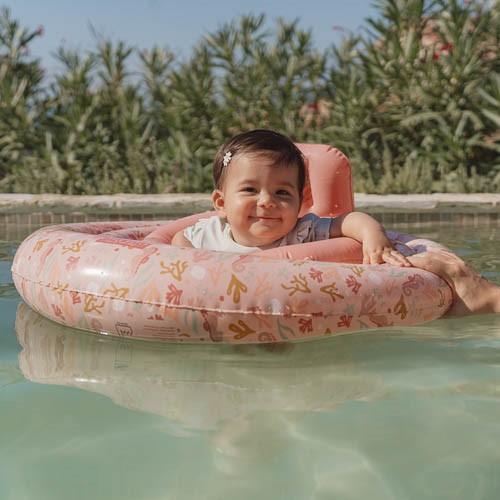Bóia Insuflável para Bebés Pink Ocean Dreams da Little Dutch