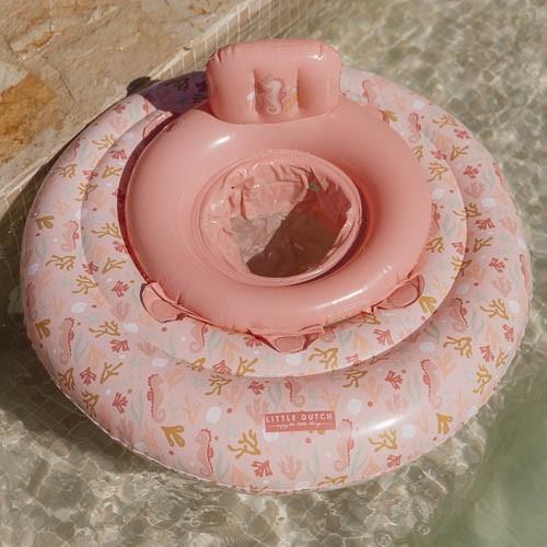 Bóia Insuflável para Bebés Pink Ocean Dreams da Little Dutch