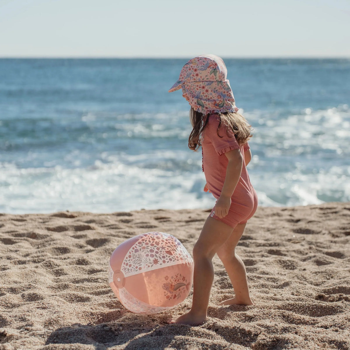 Bola de Praia Dreamy Mermaid Rosa – Diversão no Verão