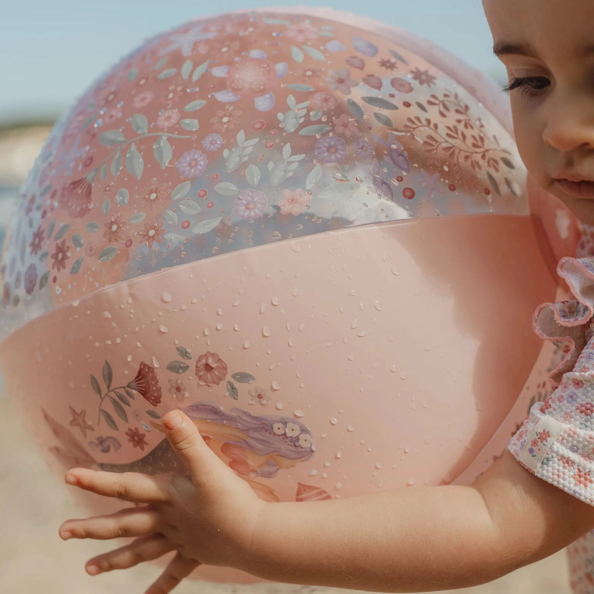 Bola de Praia Dreamy Mermaid Rosa – Diversão no Verão