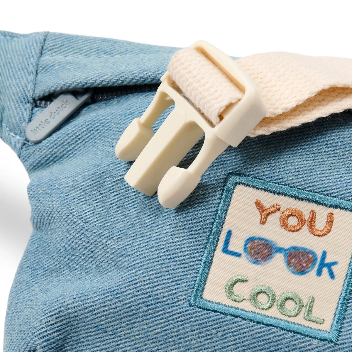 Bolsa de Cintura Infantil Denim Little Dutch aberta | little-dutch-bolsa-cintura-infantil-denim-lollakids