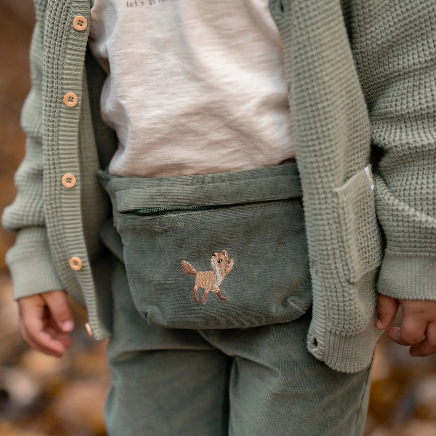 Bolsa de Cintura em Bombazine Verde | Forest Friends