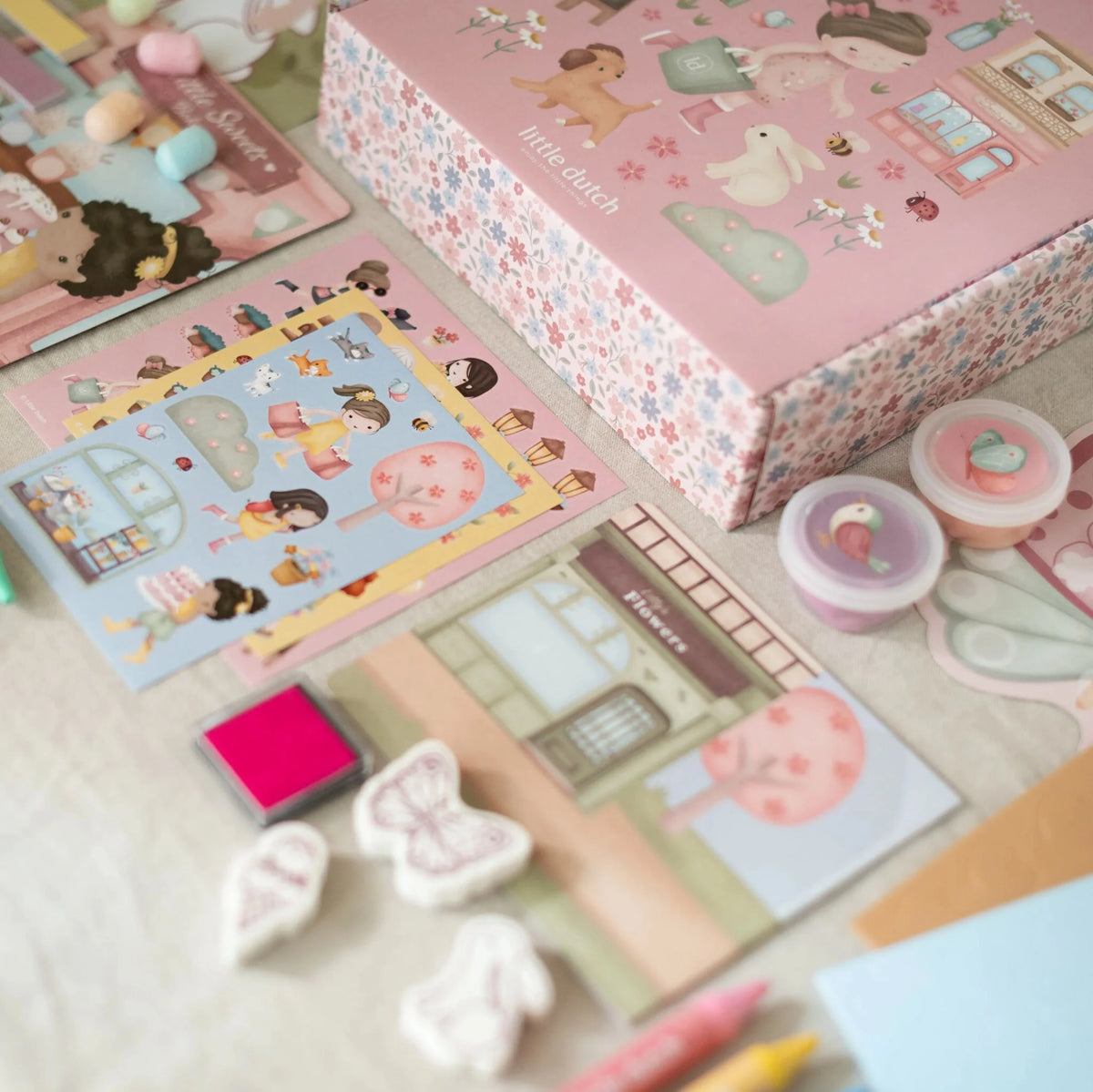 Craft Box Essentials Rosa XL Little Dutch | Caixa Criativa +3 Anos