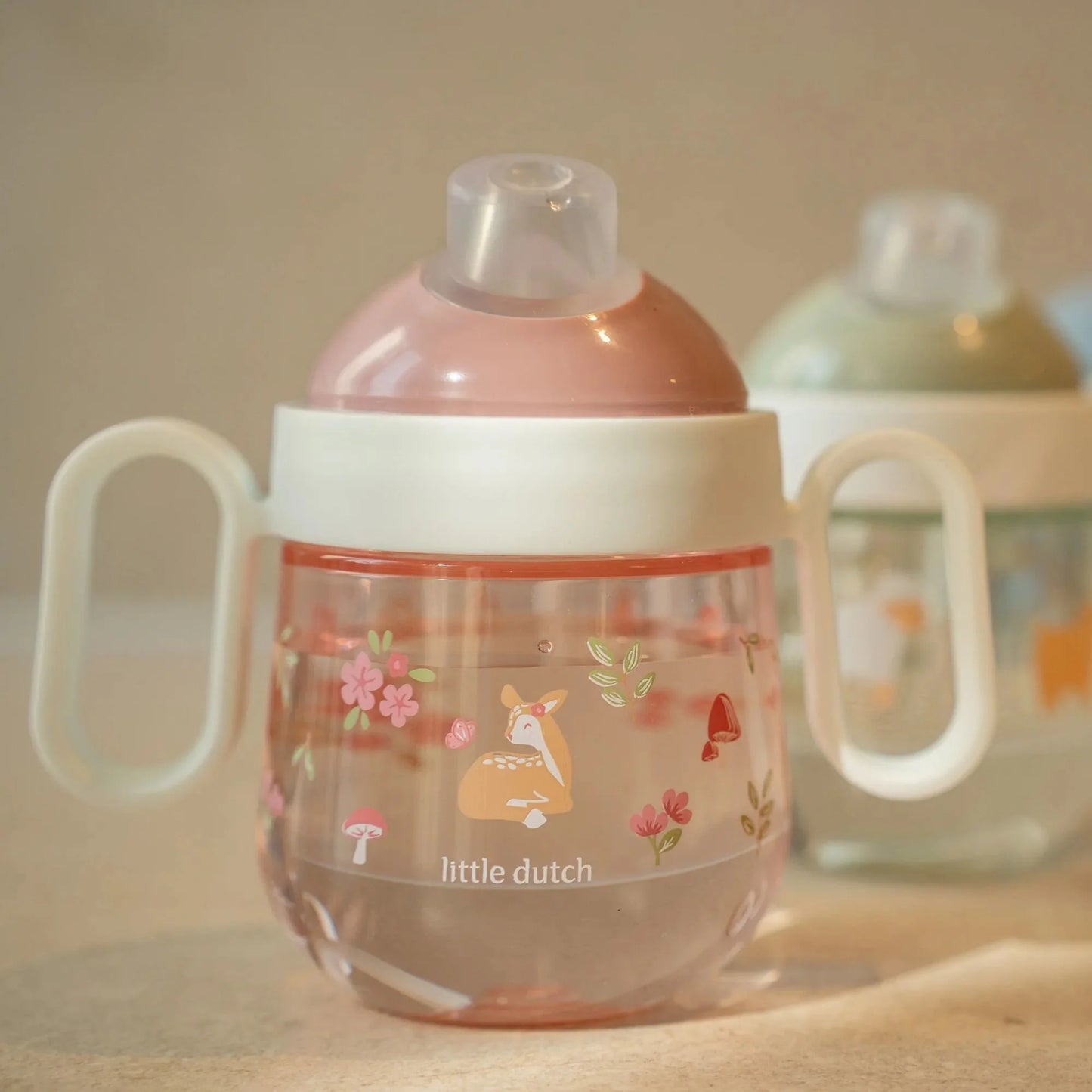 Mepal Mio Antileak Spout Cup 200 ml Fairy Garden (Little Dutch) – Copo com Bico Anti-Fugas