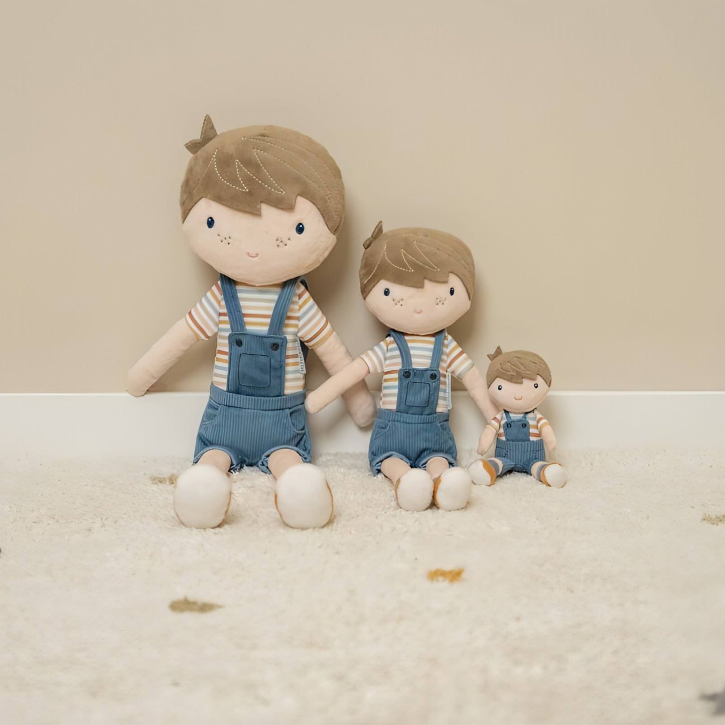 Jim Rag Doll 50cm | Vintage Stripes