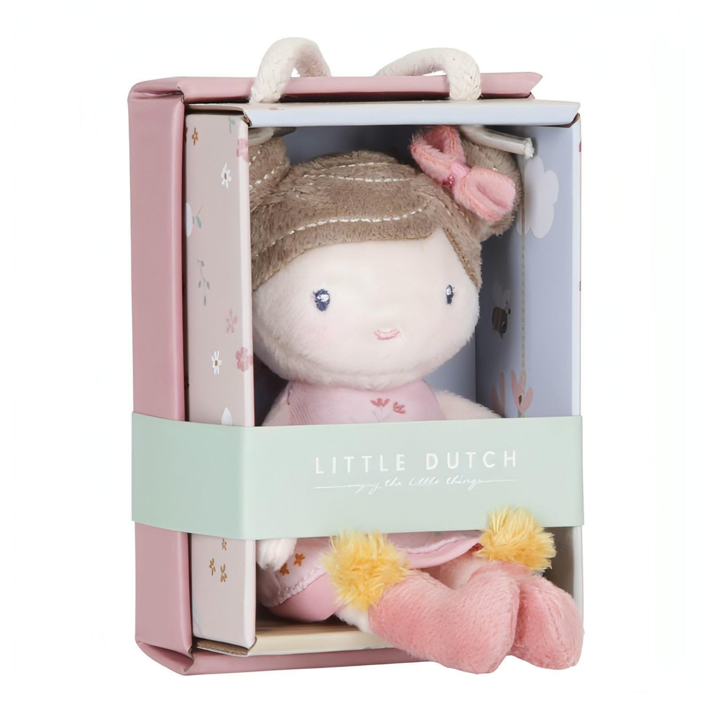 Boneca De Pano Rose 10Cm | Little Pink Flowers