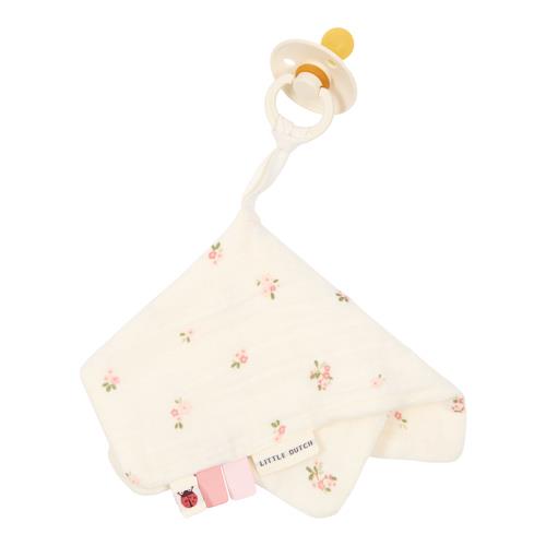 Pormenor do padrão floral do doudou | little-dutch-doudou-musselina-fairy-blossom-lollakids