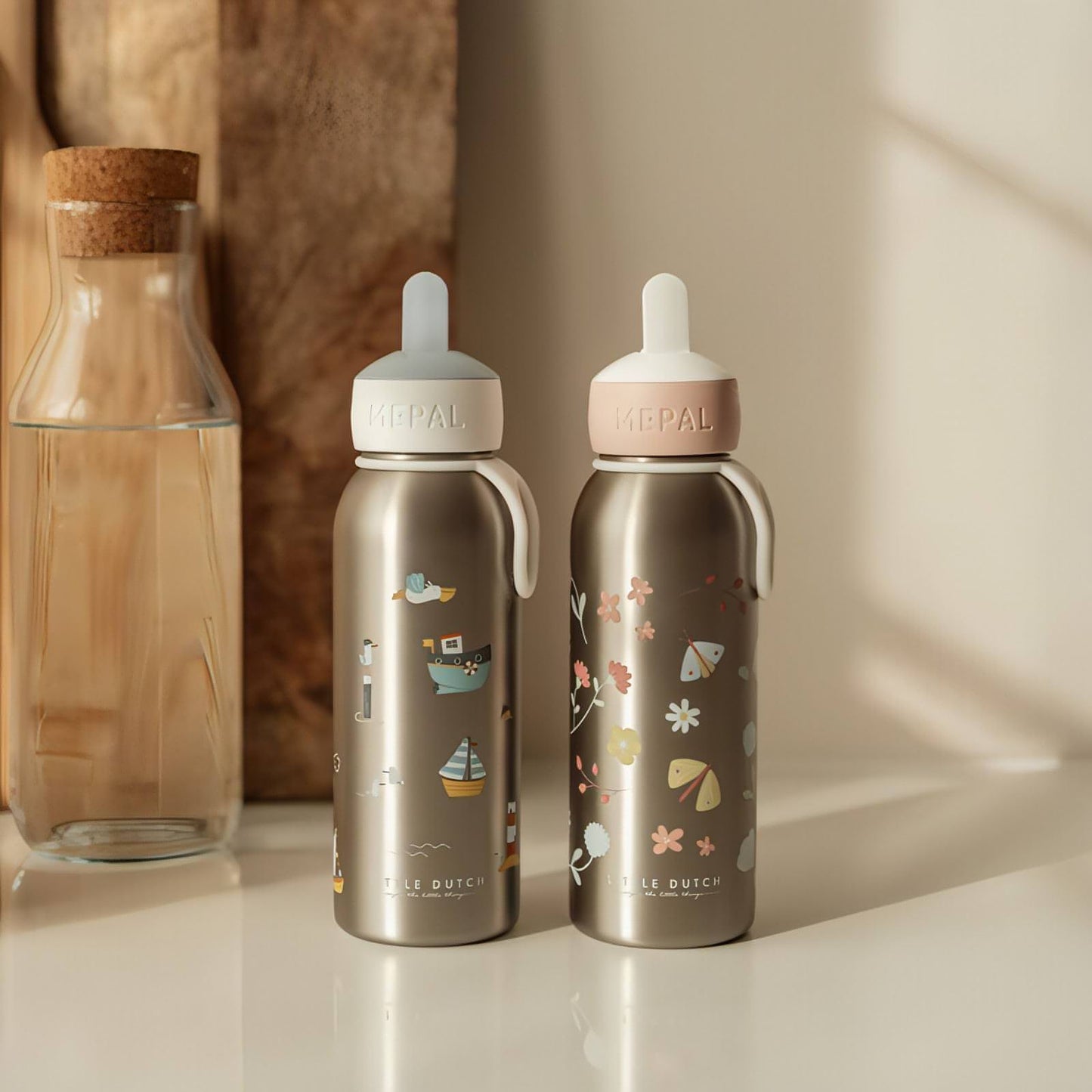 Garrafa Térmica Aço Inoxidável 350 ML | Flowers & Butterflies