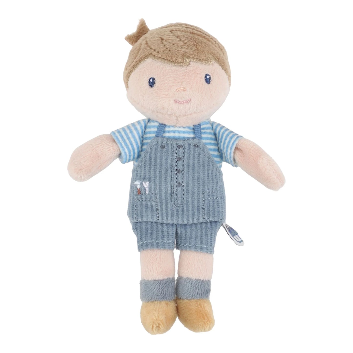 Boneco de Mimo Jim 10 cm Azul | Boneco Macio para Bebé