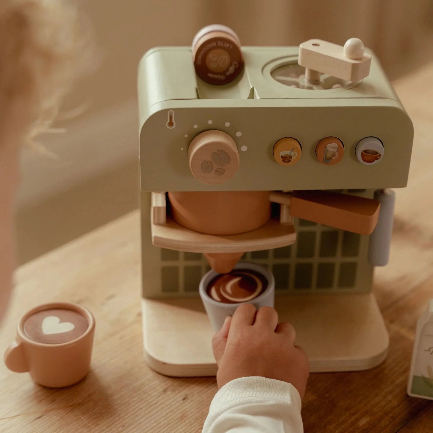 Little Dutch Máquina de Café em Madeira para Crianças – Set Barista