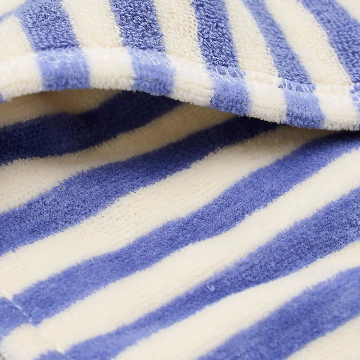 Poncho praia criança Dreamy Purple Stripe algodão orgânico